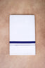 Single Layer White Dhoti – Dark Blue – HS-01 RX