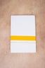 Single Layer White Dhoti with Fancy Border – Yellow – FS-09 RX