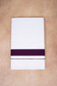 Single Layer White Dhoti with Fancy Border – Violet – FS-09 RX