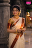 KS-1375 COPPER TISSUE SAREE 6.25 MTR