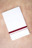 Single Layer White Dhoti – Maroon – HS-01 RX