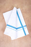 Single Layer White Dhoti – Sky Blue – HS-01 RX