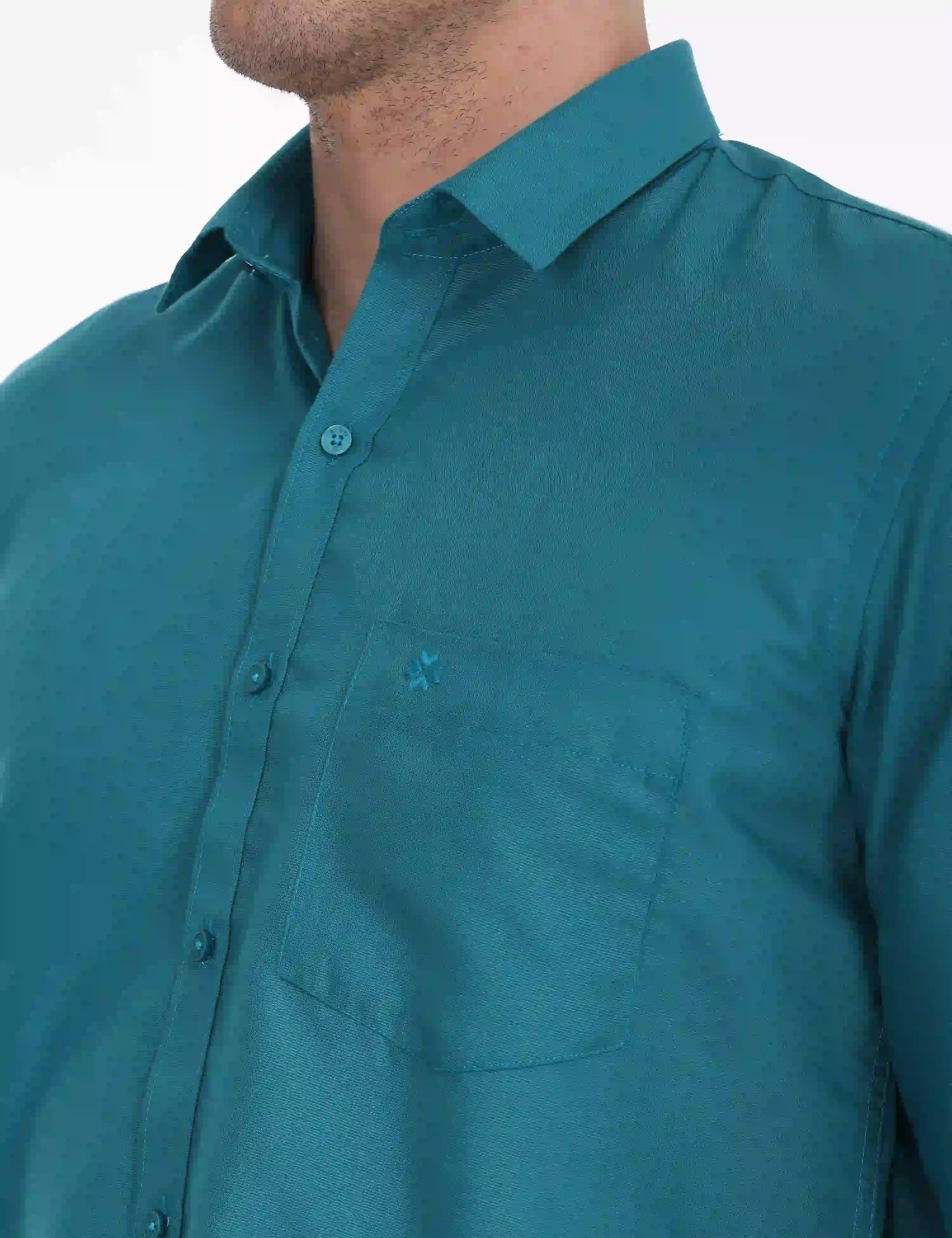 Blue-colour-cotton-shirt-for-men