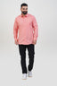 TEXONIC Men’s Premium Formal Shirt – Peach Pink – Full Sleeve