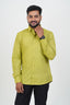 Cool Club Plus Men’s Formal Shirt – Lime Green – Full Sleeve