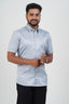 Orgia Men’s Premium Formal Shirt – Powder Blue – Half Sleeve