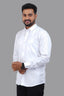 GREEN PARK Men's Premium White Shirt - Full Sleeve