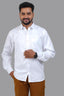 GREEN PARK Men's Premium White Shirt - Full Sleeve