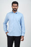 Yamaha Men’s Formal Shirt – Pastel Blue – Full Sleeve