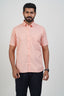 Newyork Men’s Formal Shirt – Peach – Half Sleeve