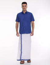 Dhoti-and-shirt-combo-blue-rixo