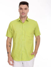 Green-colour-half-sleeve-shirt
