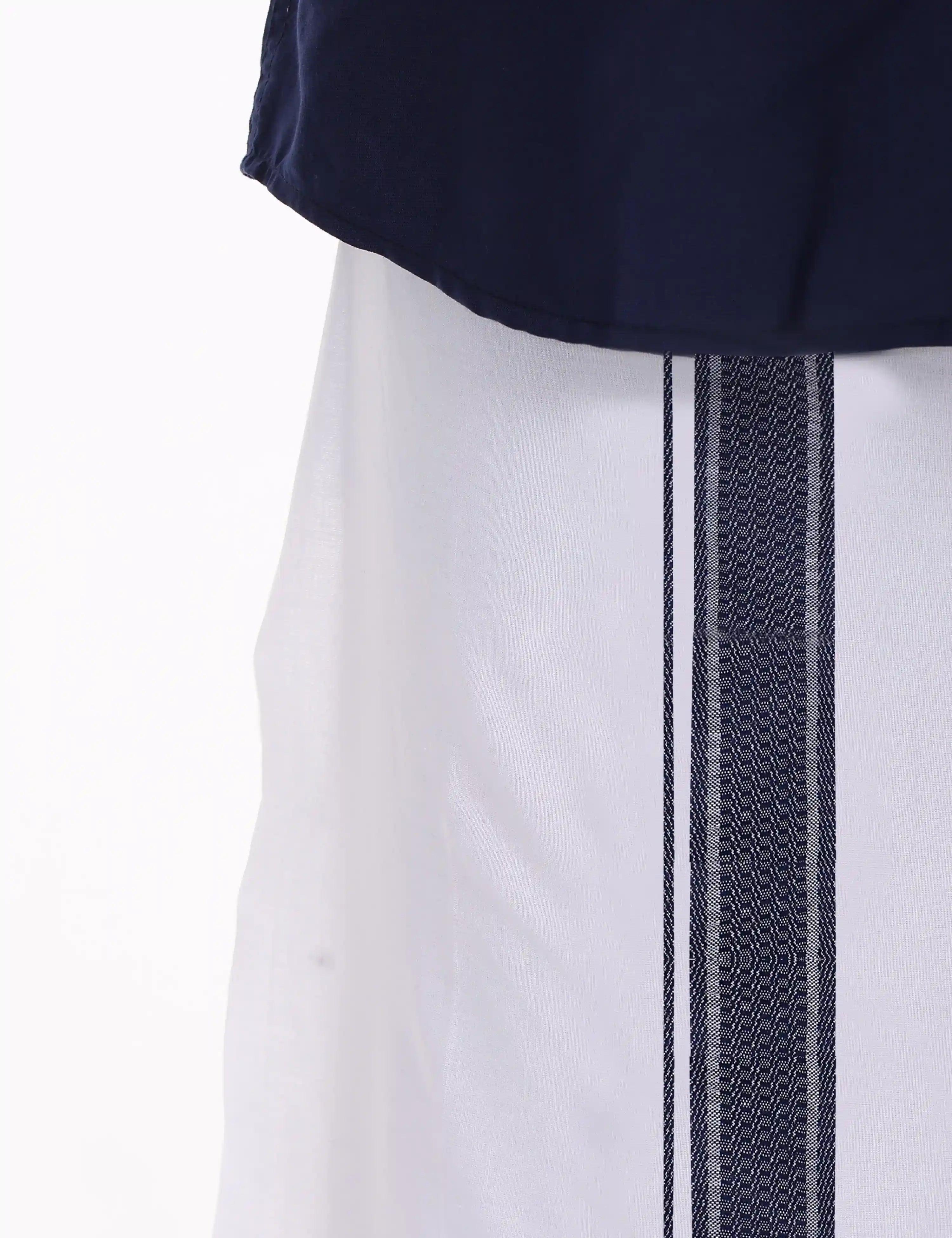 Navy-Blue-shirt-and-dhoti-set
