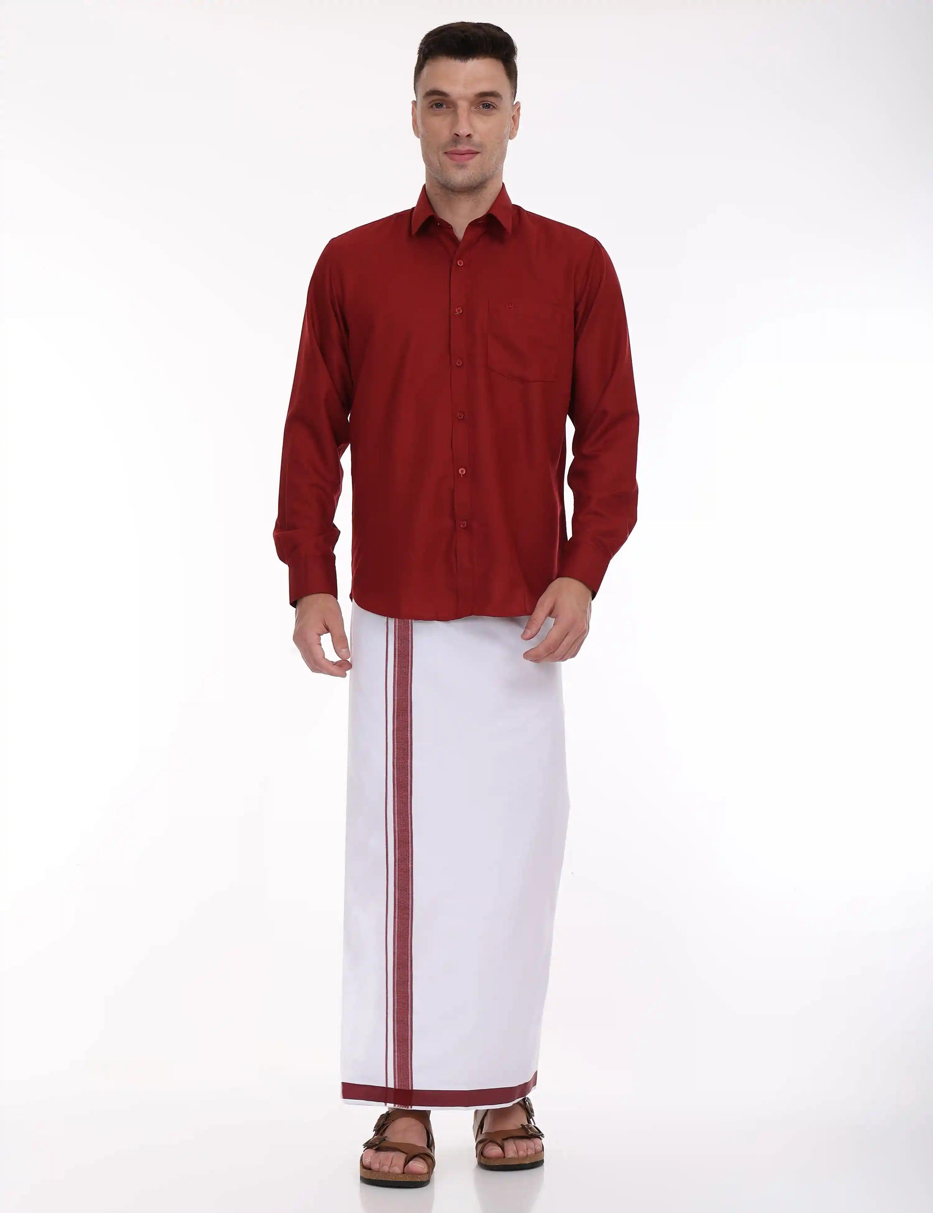 Red-colour-shirt-full-sleeve