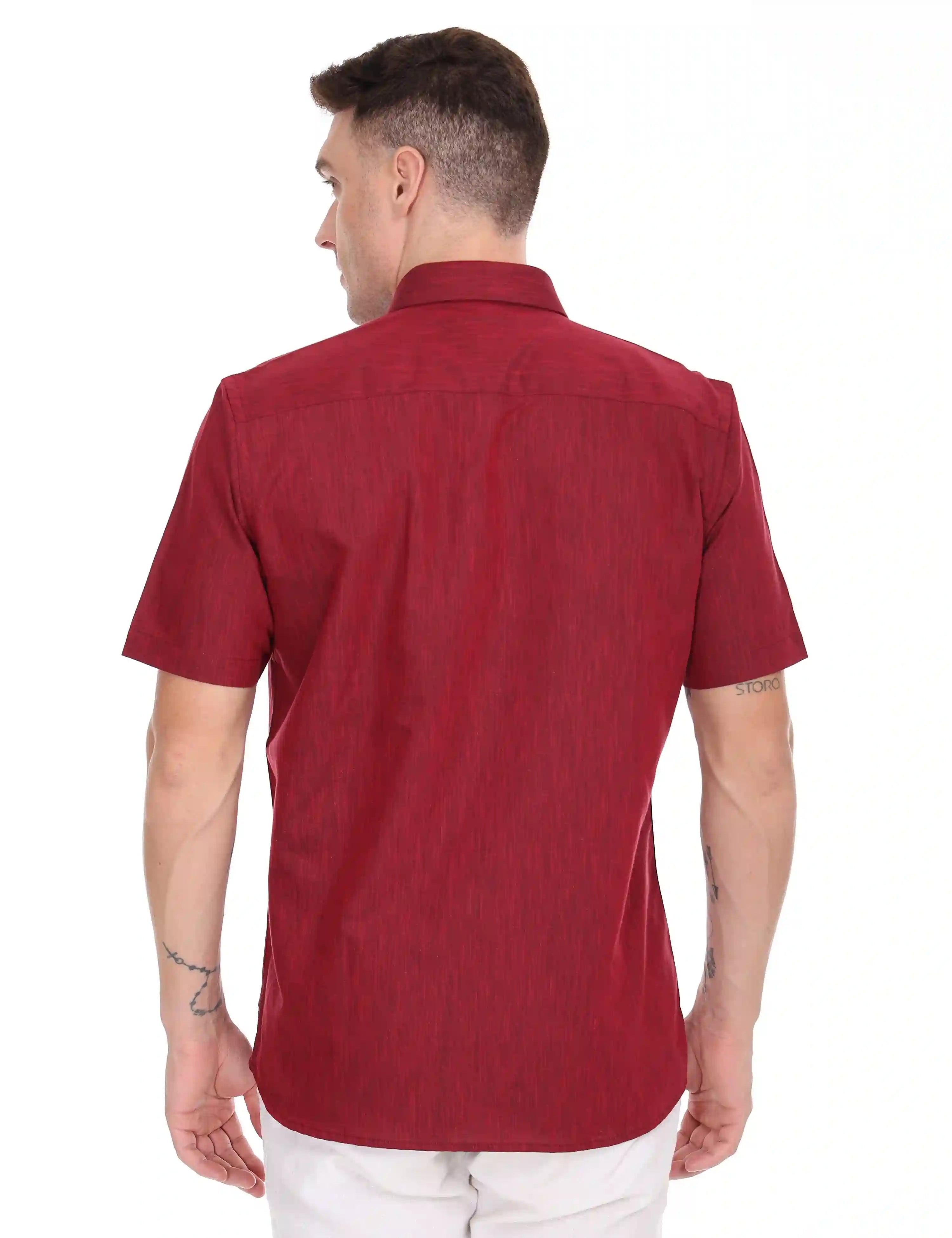 Rixo-best-outfits-for-men-red-shirt