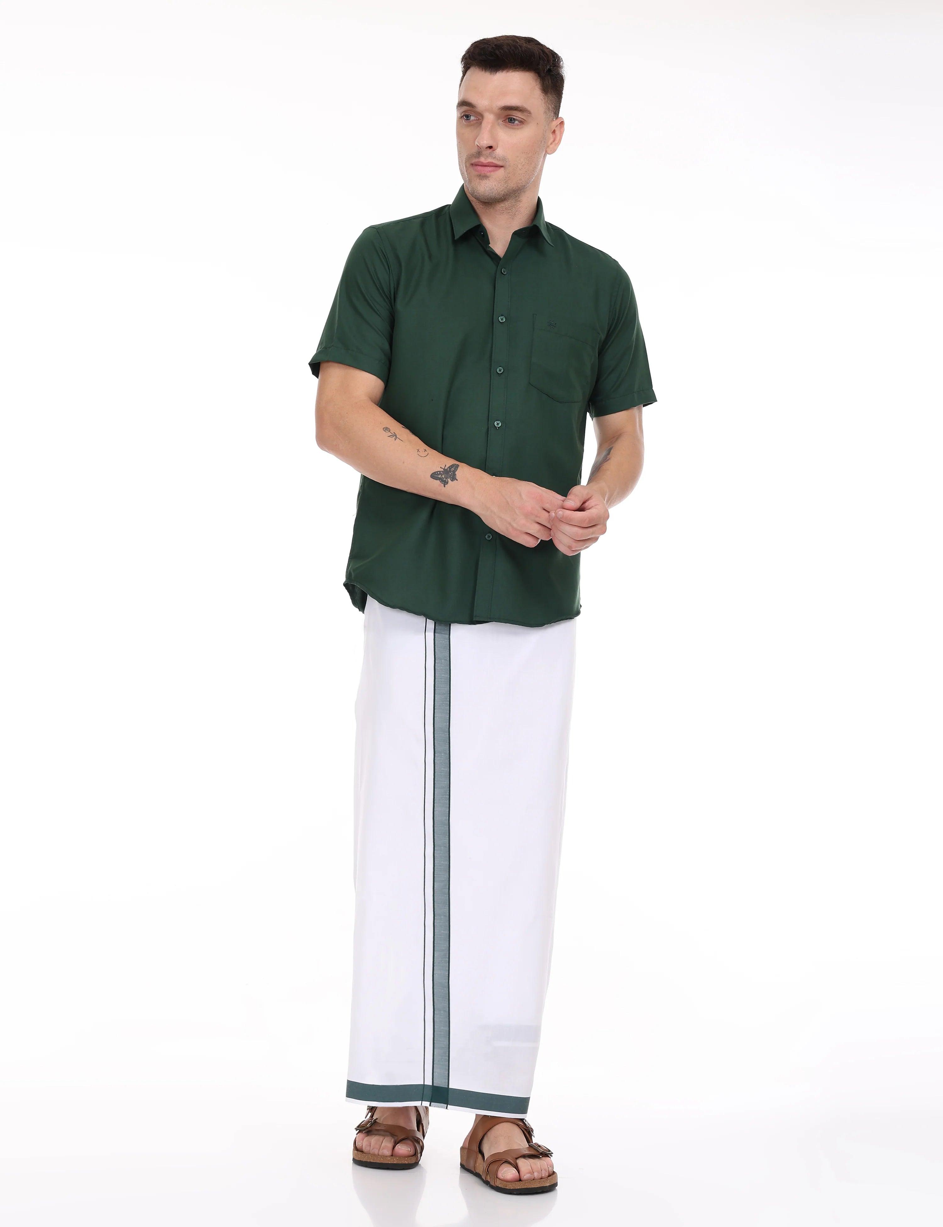 Rixo-green-dhoti-and-shirt-set