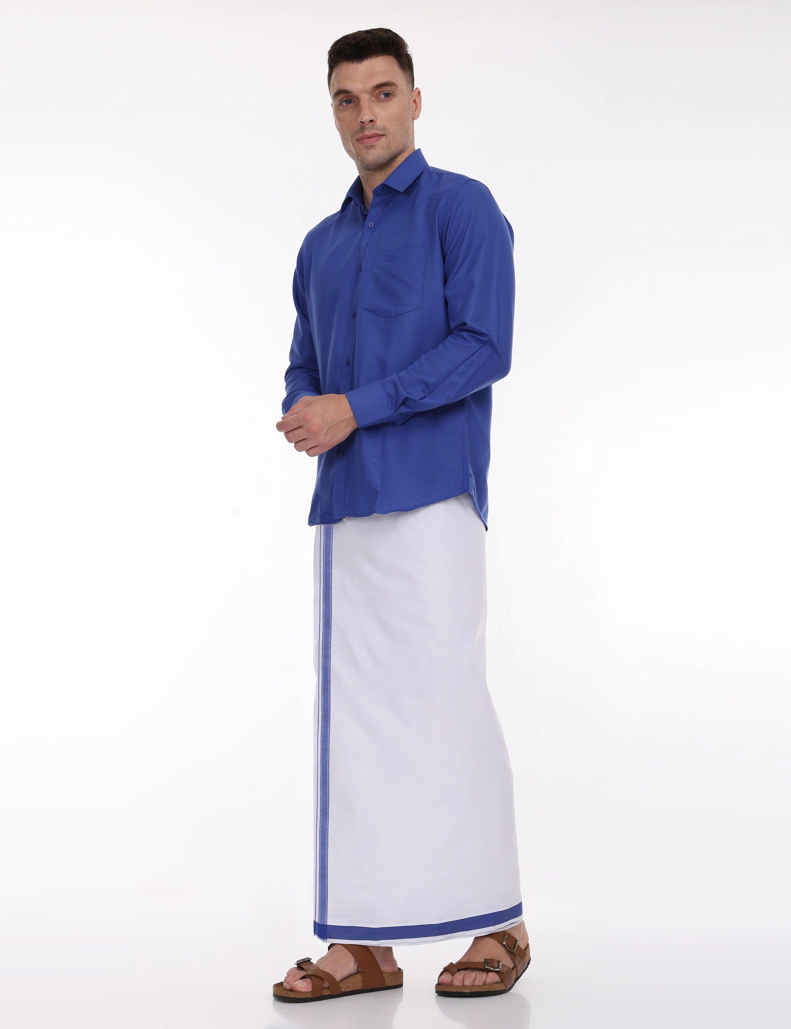 blue-colour-dhoti-and-shirt-set
