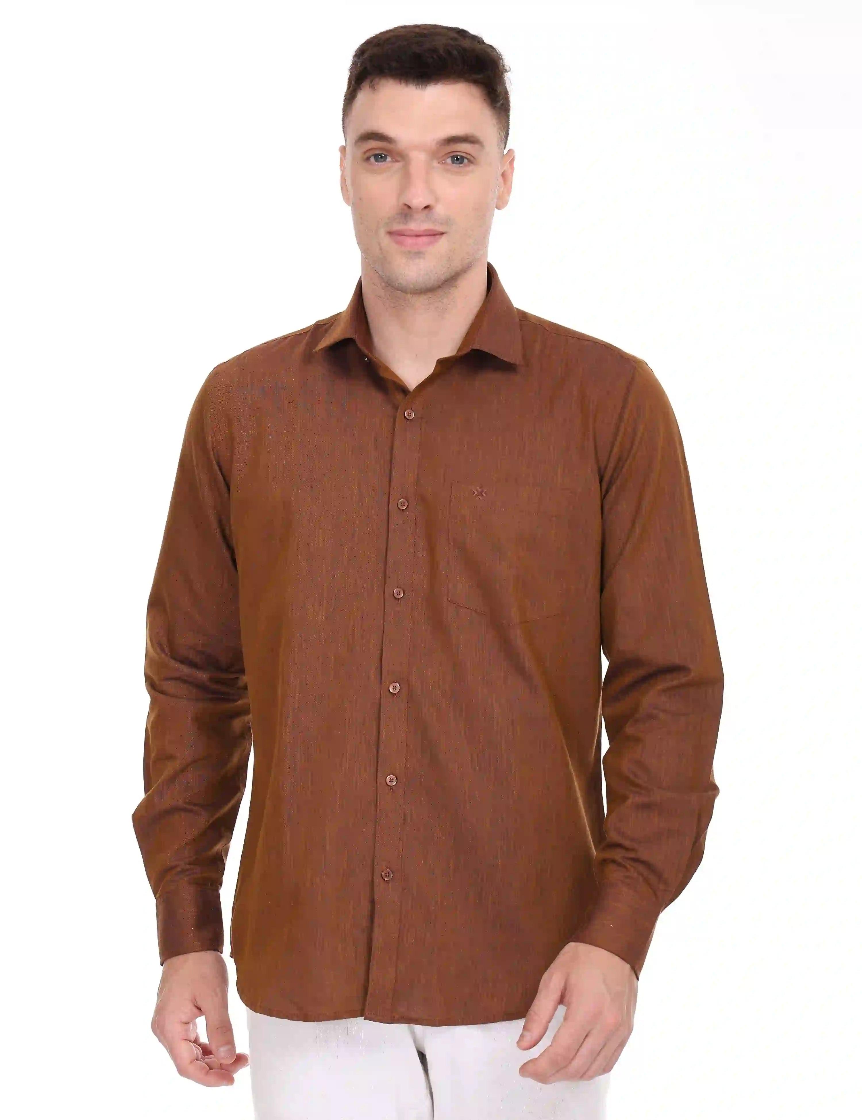 brown-plain-colour-shirts