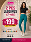 2 pcs Leggings Combo - L