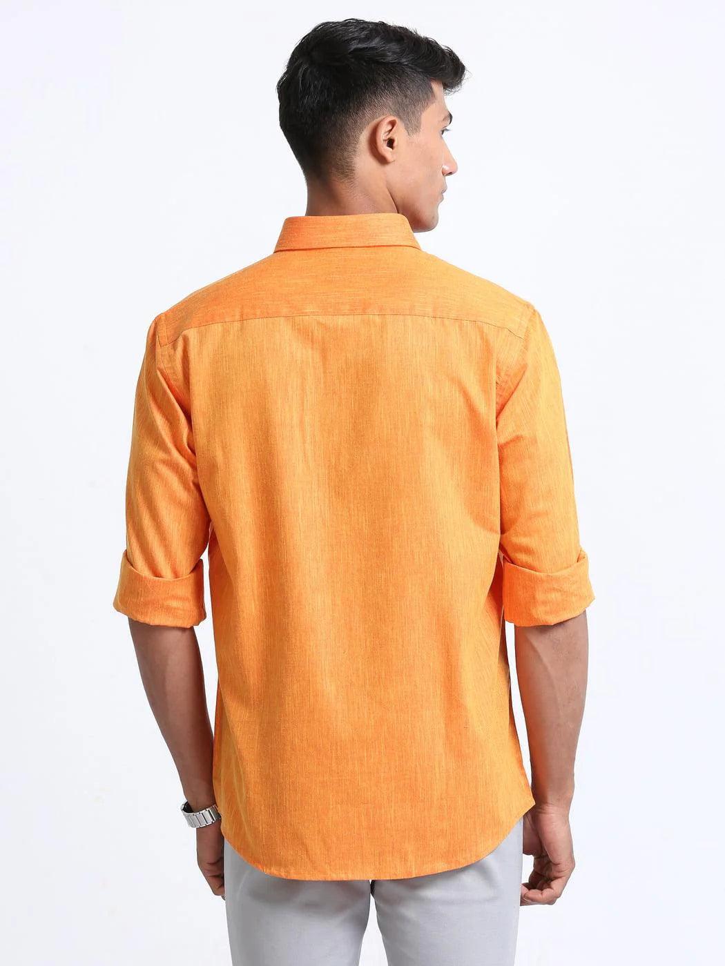 shirts-for-men-stylish-orange-Rixo