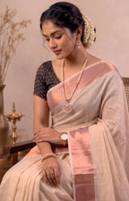 KS-1455 ROSE TISSUE SAREE 6.25 MTR