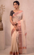 KS-1455 ROSE TISSUE SAREE 6.25 MTR