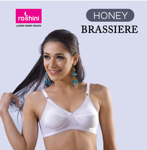 Honey Compact Women's Comfortable Cotton Assorted Brazier (Buy 2 get 1 Free)