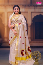 KS-1501 GOLD TISSUE SAREE 6.25 MTR