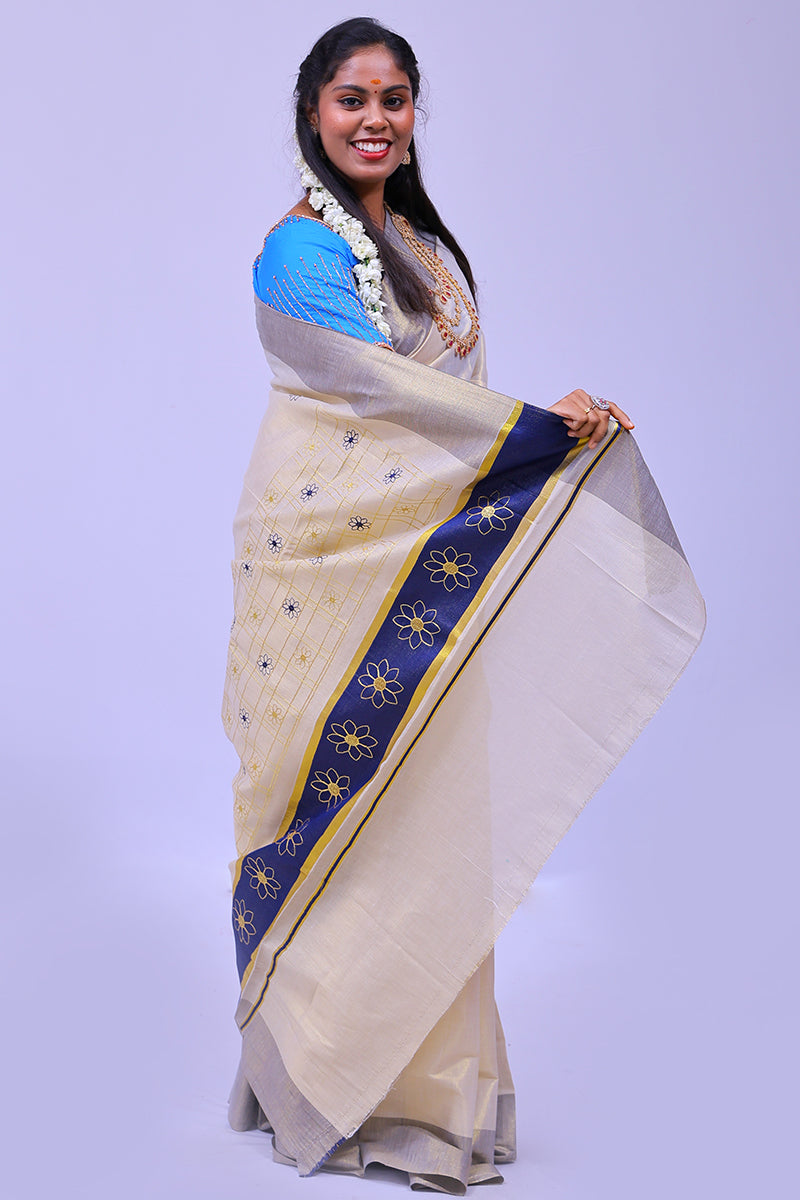 KS-1229 KASAVU SAREE 6.25 MTR