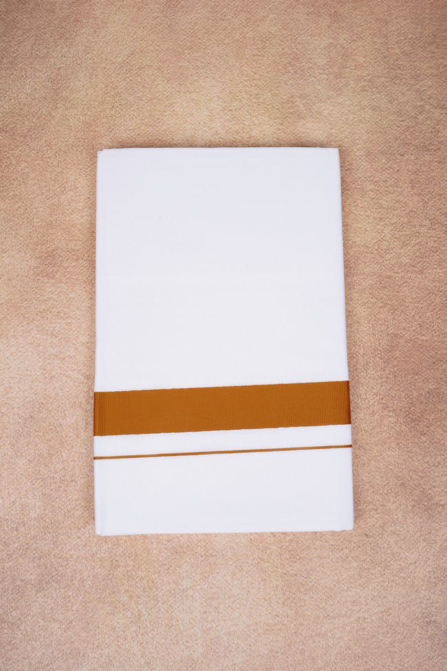 Single Layer White Dhoti with Fancy Border – Peru – FS-09 RX Main Image