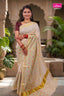 KS-1522 GOLD TISSUE PRINT SAREE 6.25 MTR