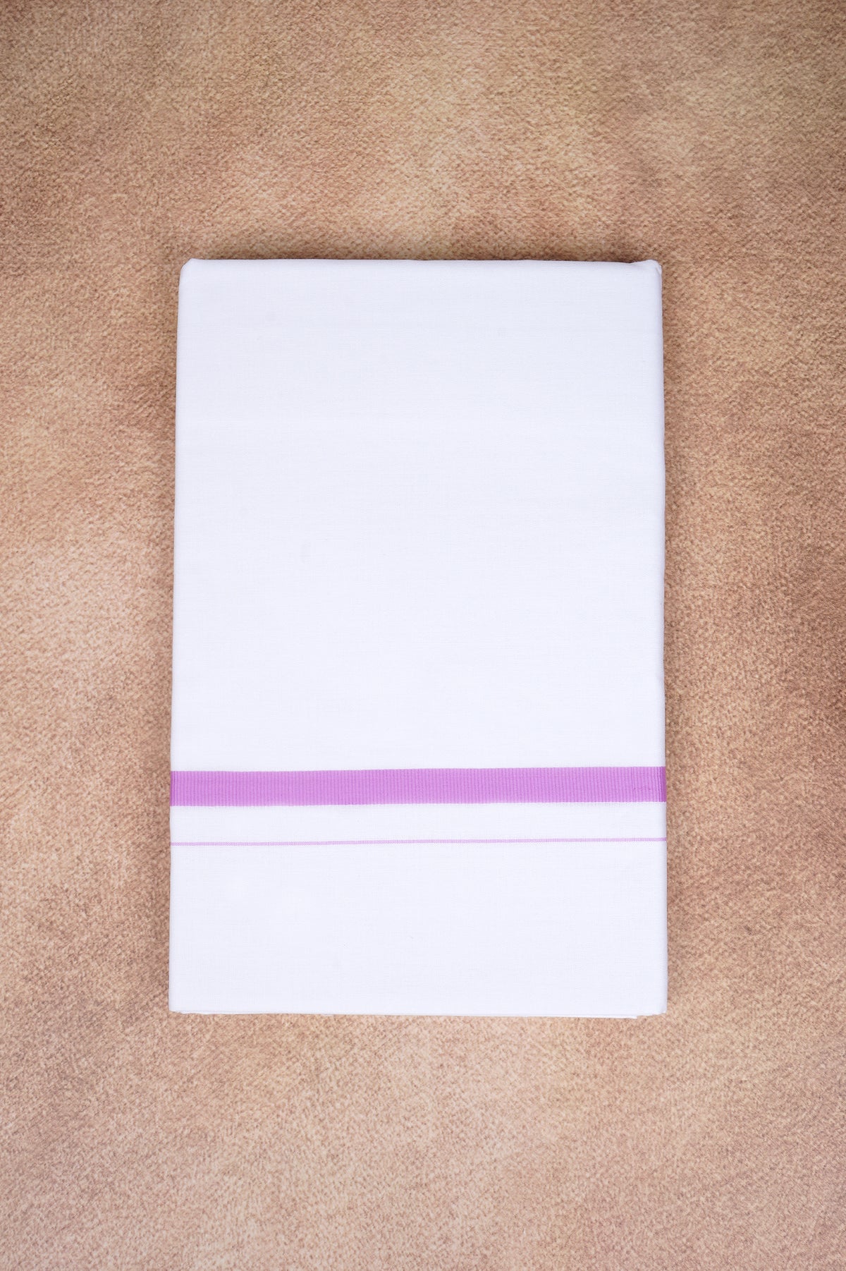 Single Layer White Dhoti – Pink – HS-01 RX