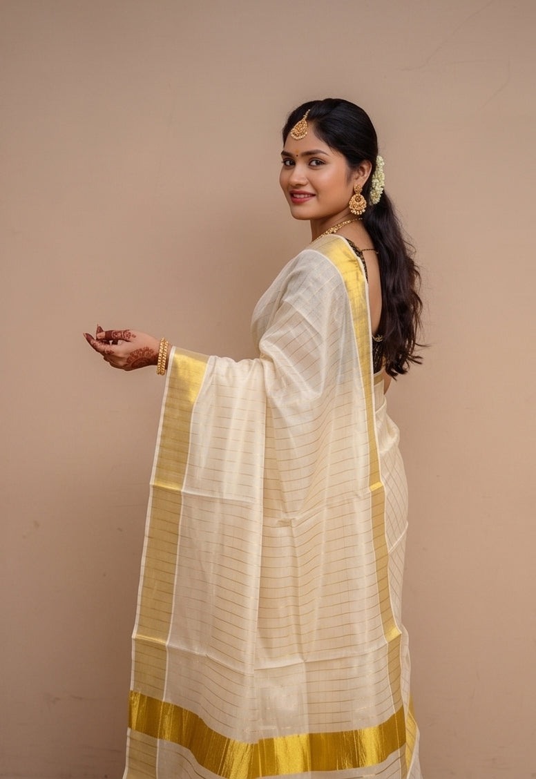 KS-1254 KASAVU SAREE 6.25 MTR