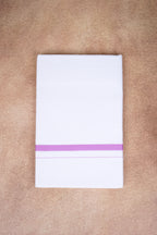 Single Layer White Dhoti – Pink – HS-07 RX