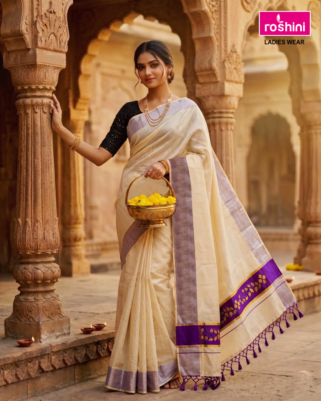 KS-1246 KASAVU SAREE 6.25 MTR