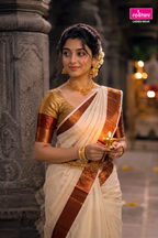 KS-1375 COPPER TISSUE SAREE 6.25 MTR
