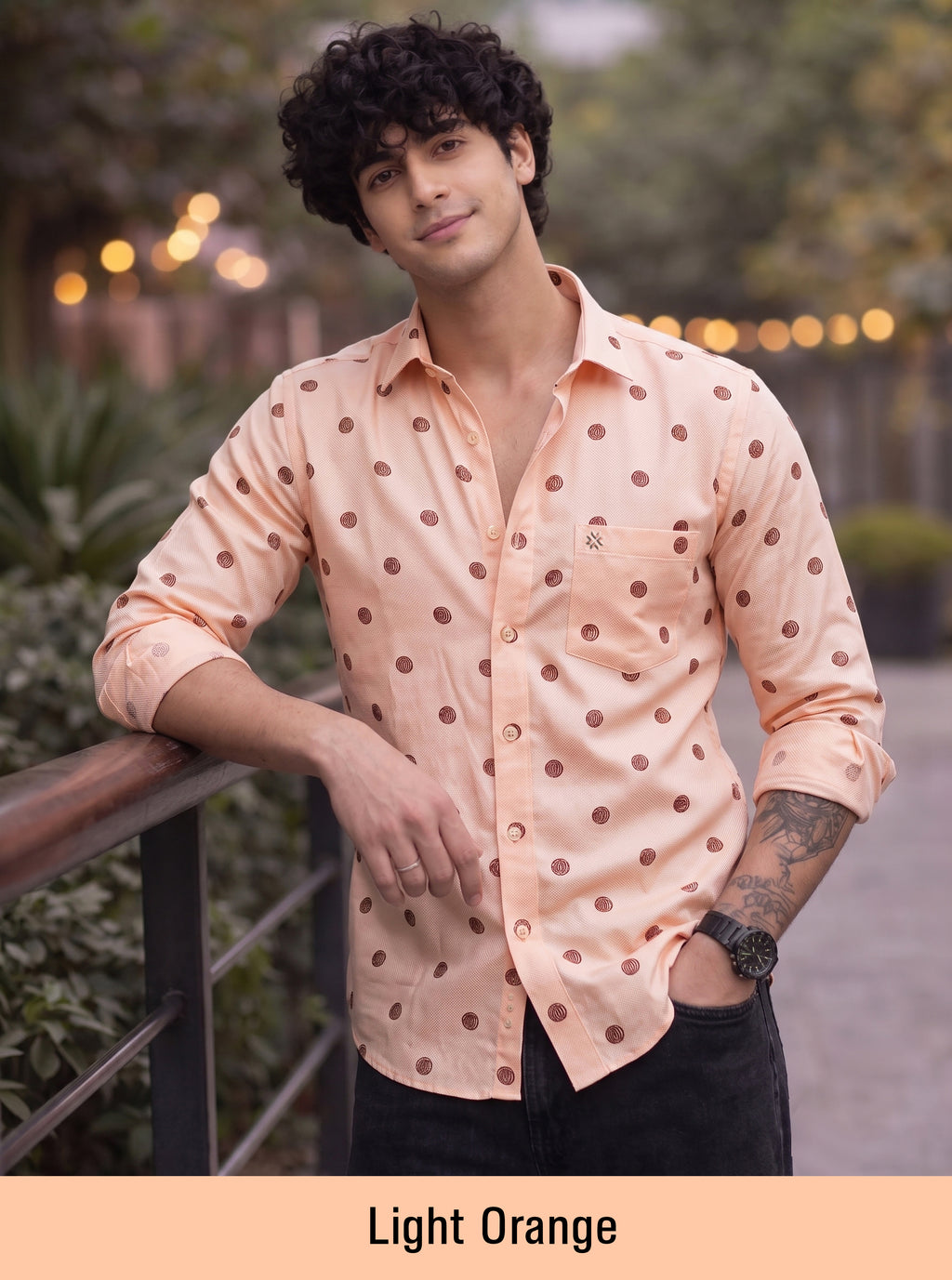 Buy 1 get 1 free - Rixo Printed Shirt -38 Size (Full Sleeve)