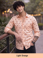 Buy 1 get 1 free - Rixo Printed Shirt -38 Size (Full Sleeve)