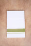Single Layer White Dhoti with Fancy Border – Olive Green – FS-08 RX