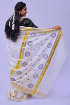 MK-2924 GOLD KASAVU SAREE 6.25 MTR