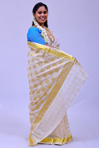MK-1020 GOLD KASAVU SAREE 6.25 MTR