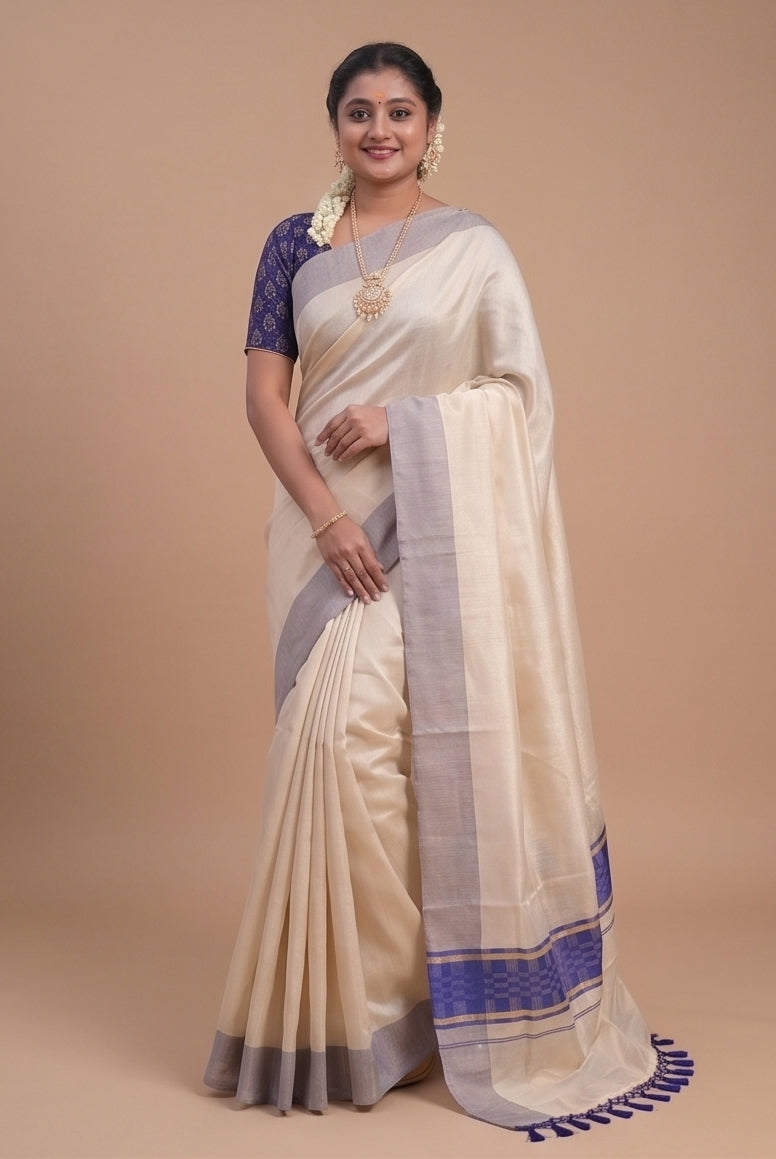 KS-1469 GOLD TISSUE SAREE 6.25 MTR