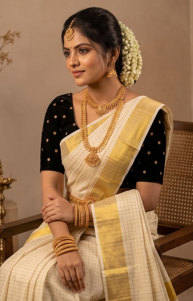 KS-1276 KASAVU SAREE 6.25 MTR