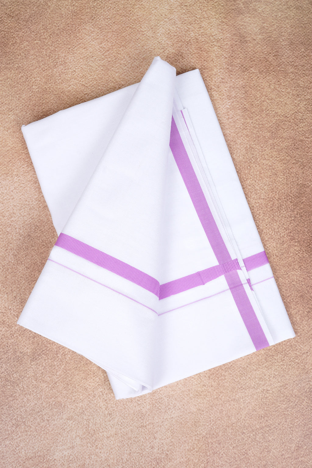 Single Layer White Dhoti – Pink – HS-01 RX