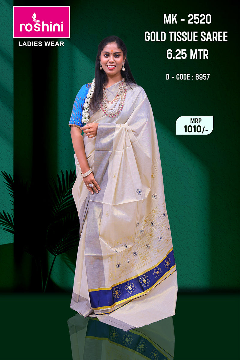 KS-1229 KASAVU SAREE 6.25 MTR