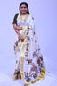 MK-2836 GOLD TISSUE PRINT SAREE 6.25 MTR
