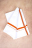 Single Layer White Dhoti – Orange – HS-07 RX