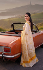 KS-1490 GOLD TISSUE SAREE 6.25 MTR