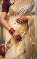 KS-1418 GOLD TISSUE SAREE 6.25 MTR