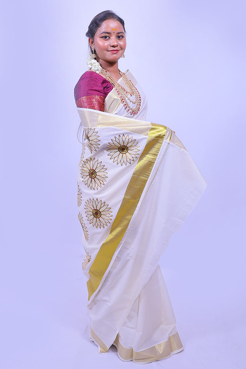 KS-1258 KASAVU SAREE 6.25 MTR